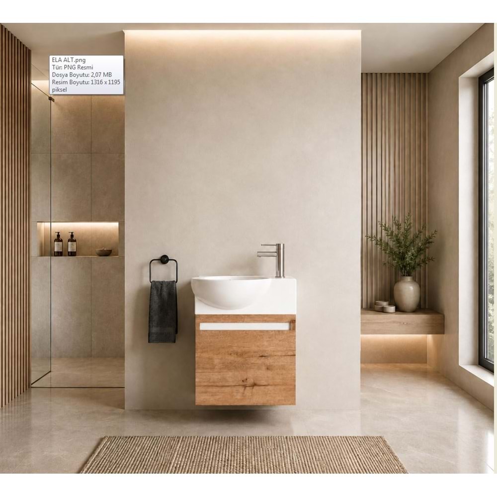 ELA BANYO DOLABI ALT MODÜL 45 CM