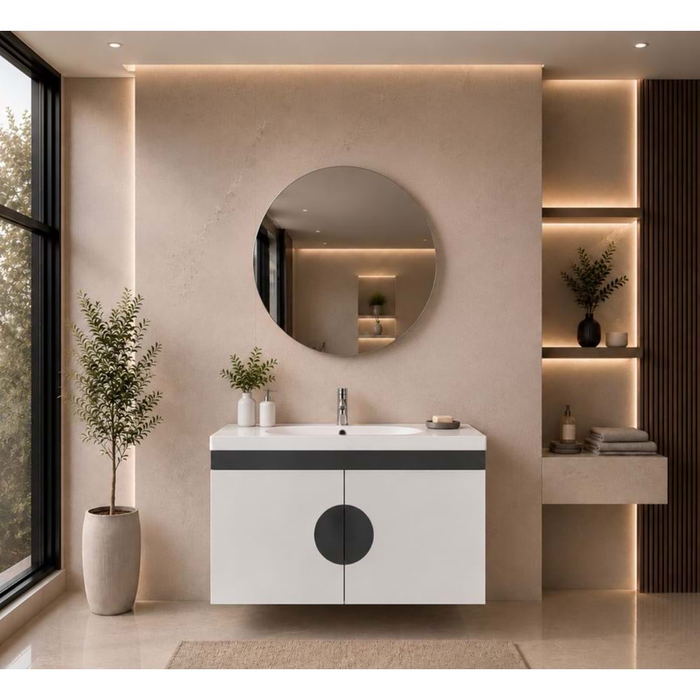 MAKFALİ BANYO DOLABI TAKIM 65 CM
