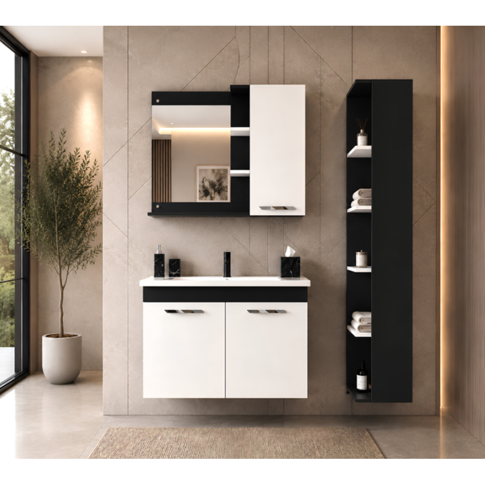 SİMADİ BANYO DOLABI TAKIM 65 CM