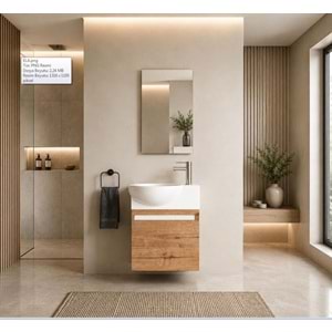 ELA BANYO DOLABI TAKIM 45 CM