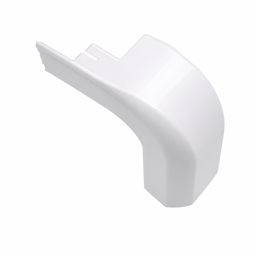 BEYAZ PVC TERS KÖŞE DİRSEK -SOL