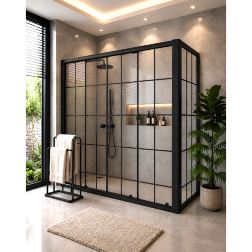 AVUSOR SİYAH KAROLAJ 5 MM TEMPERLİ H:148 75*160
