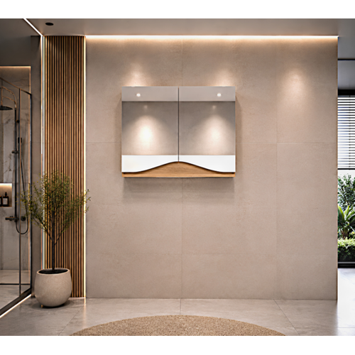NATİNA BANYO DOLABI ÜST MODÜL 100 CM